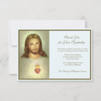 Condolência religiosa católica de coração sagrado