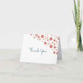 Cartão De Agradecimento Confete Obrigado Coral