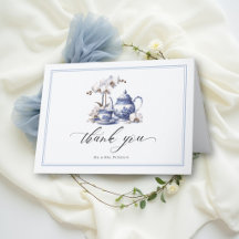 Conjunto de Chá Azul Hampton Toile Orquídea Casal