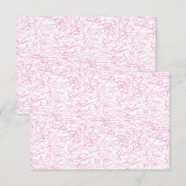 Cartão De Agradecimento Conjunto de Pastas de Arquivo Abstratas Rosa para