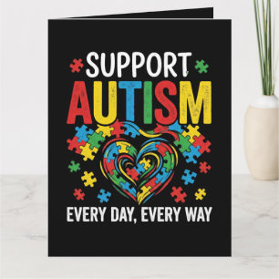 Cartão De Agradecimento Conscientização do autismo