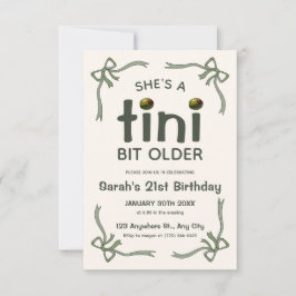 Cartão De Agradecimento Convidado de aniversário para Tini Bit Antigo Dirt