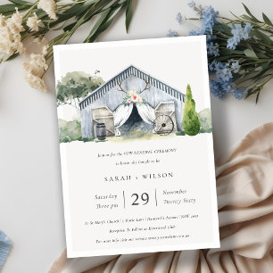 Cartão De Agradecimento Convidado para Renovação do Tema de Fazenda de Bar