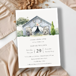 Cartão De Agradecimento Convidar Fazenda de Tema Rustic Barnyard