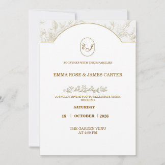 Cartão De Agradecimento "Convite de Casamento ✨ Uma Noite Inesquecível"