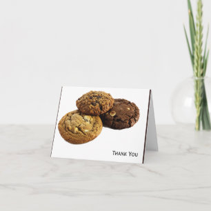 Cartão De Agradecimento Cookies e outros deliciosos ensertos em branco