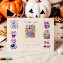 Cartão De Agradecimento Coquete Iridescente Assustadora ONE Halloween