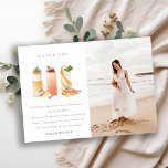 Cartão De Agradecimento Coquetel de Fruta branca esfregando laranja Qualqu<br><div class="desc">Para qualquer outra personalização ou qualquer outro item correspondente,  entre em contato comigo em yellowfebstudio@gmail.com</div>