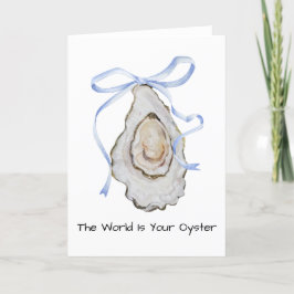 Cartão De Agradecimento Coquette Oyster Watercolor