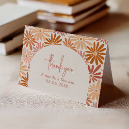 Cartão De Agradecimento Cor de laranja e rosa, cor-de-rosa, chato