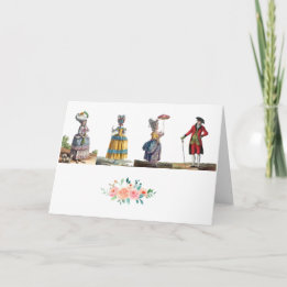 Cartão De Agradecimento Cor-de-rosa elegante, flor amarela francesa da mod