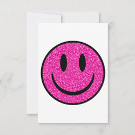 Cartão De Agradecimento Cor-de-rosa - Sorriso brilhante