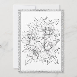 Cartão De Agradecimento Cor Floral Elegante Simples A Sua Própria Placa De