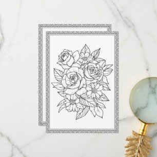 Cartão De Agradecimento Cor Floral Elegante Sua Própria Placa de Saudação