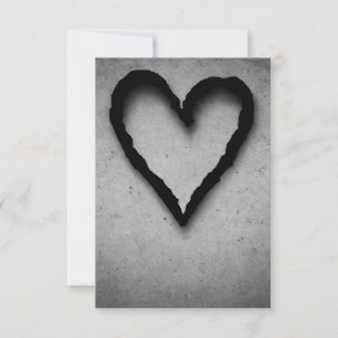 Cartão De Agradecimento Coração à esquerda, n.o 01