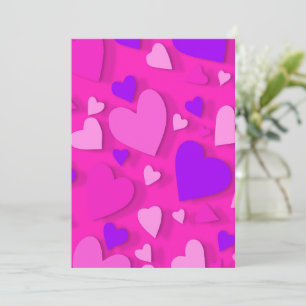 Cartão De Agradecimento Coração de papel decorativo 8