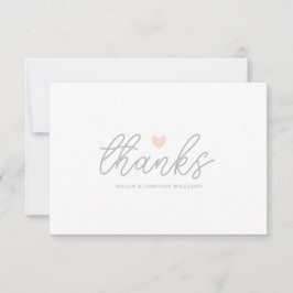 Cartão De Agradecimento Coração Obrigado