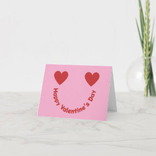 Cartão De Agradecimento Corações Sorriem Feliz Dia dos Namorados Mensagem