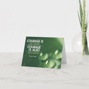 Cartão De Agradecimento "Coragem" Winston Churchill Cotação Inspiracional