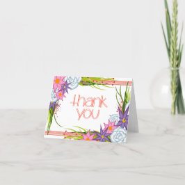 Cartão De Agradecimento Coral Crush Muito Obrigado