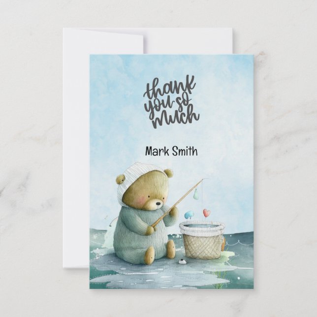 Cartão De Agradecimento Cores de água do trevo (Frente)