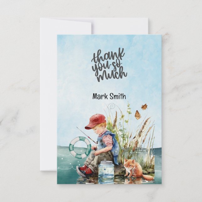 Cartão De Agradecimento Cores de água do trevo (Frente)