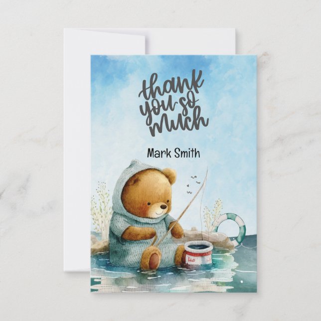 Cartão De Agradecimento Cores de água do trevo (Frente)