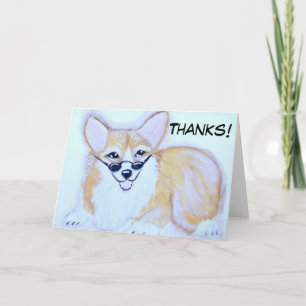Cartão De Agradecimento Corgi Thank you card