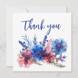 Cartão De Agradecimento 💍 Cornflower e Lavanda Bliss