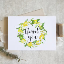 Coroa de casamento de limões e flores em aquarela