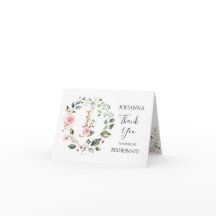 Coroa Floral Dama de honra monograma letra J