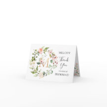 Coroa Floral Damas de honra monograma letra M
