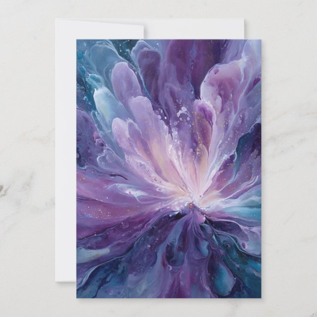 Cartão De Agradecimento CosmicFlower (Frente)