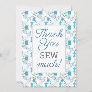 Cartão De Agradecimento Costura e Quilting Engraçado