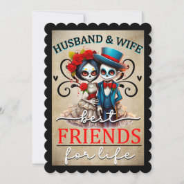 Cartão De Agradecimento Cráneo de Açúcar Fofo