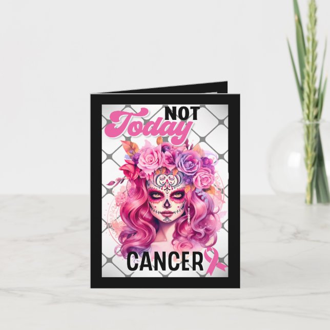 Cartão De Agradecimento Crânio em Açúcar (Frente)