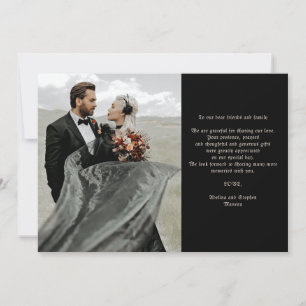 Cartão De Agradecimento Crânios Góticos de Halloween Tarot Os Amantes Casa