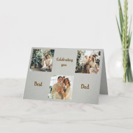 Cartão De Agradecimento Create Your Own Best Dad Card | Add Pictures&Text