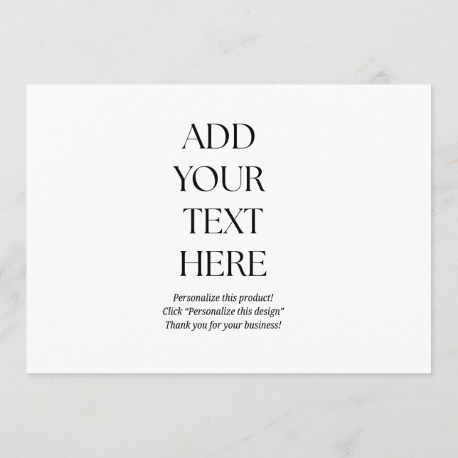 Cartão De Agradecimento Create Your Own Postcard (Verso)