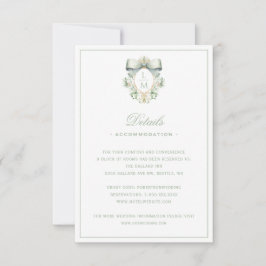 Cartão De Agradecimento Crest Elegante com placa de gabinete de detalhes d