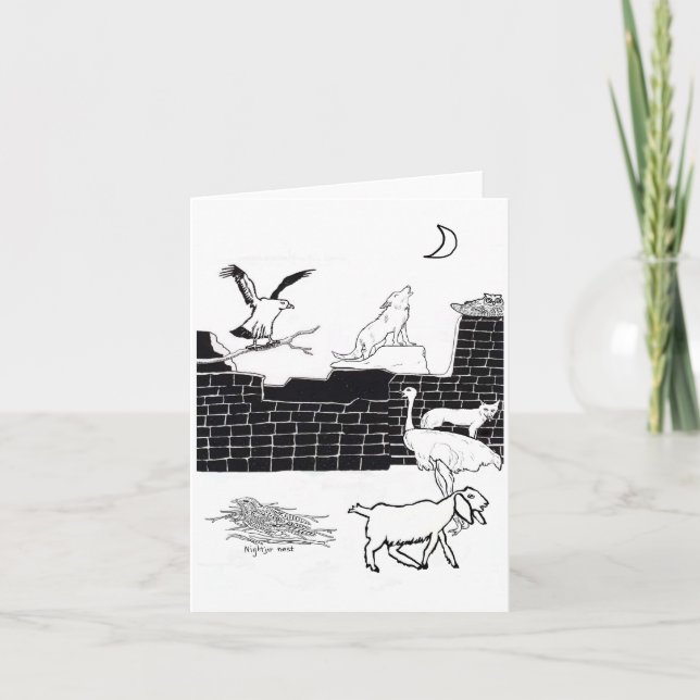 Cartão De Agradecimento Criaturas Da Noite (Frente)