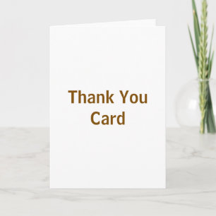 Cartão De Agradecimento Crie o seu próprio dobrado 13 x 18 cm