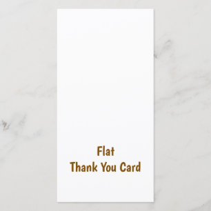 Cartão De Agradecimento Crie seu Flat Personalizado de 8" x 4"