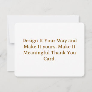 Cartão De Agradecimento Crie seu Personalizado 4.25" x 5.5" Arredondado