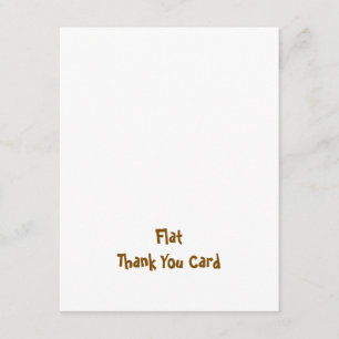 Cartão De Agradecimento Crie seu Personalizado 4.25" x 5.5" Quadrado Plano