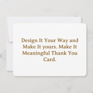 Cartão De Agradecimento Crie seu Personalizado 4.5" x 6.25" Arredondado