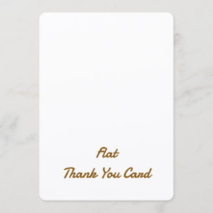 Cartão De Agradecimento Crie seu Personalizado Redondo 5" x 7" Plano