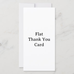 Cartão De Agradecimento Crie seu próprio Flat Padrão 8" x 4"