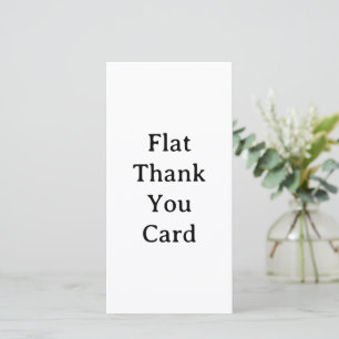 Cartão De Agradecimento Crie seu próprio Flat Simples Personalizado 8" x 4