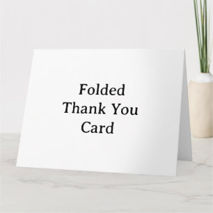 Cartão De Agradecimento Crie seu próprio simples personalizado horizontal